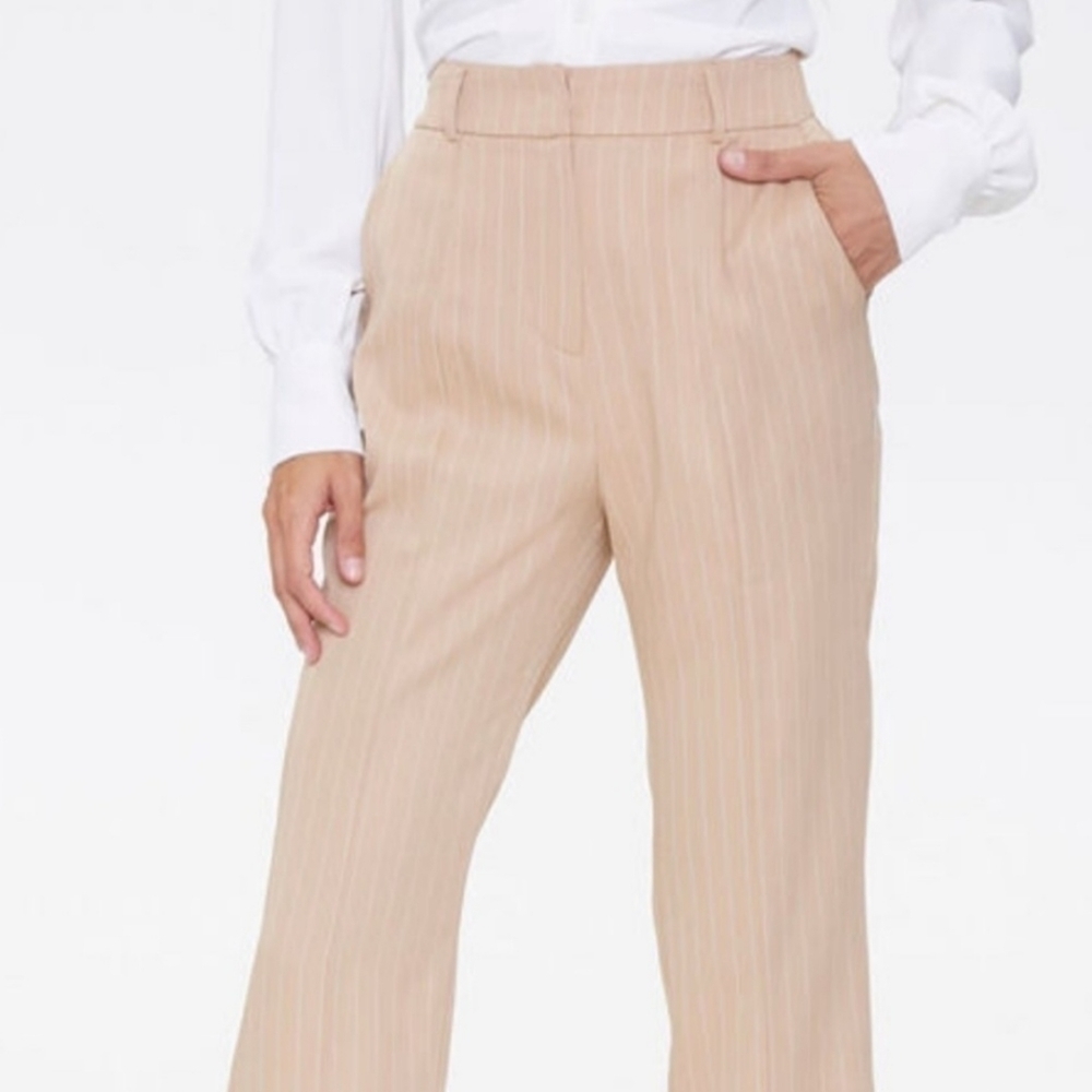 NWOT Forever21 Pin Striped Pants L - Picture 1 of 7